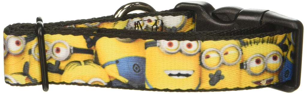 [Australia] - Buckle-Down Despicable Me Minions Stacked Closeup Plastic Clip Collar, Small/9-15 