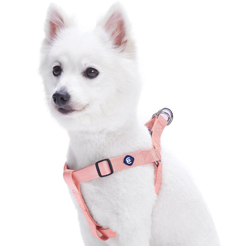 Blueberry Pet Essentials 20+ Colors Classic Solid Color Step-in Dog Harnesses/Harness Vests (16.5" - 21.5") Chest Girth (Pack of 1) Baby Pink - PawsPlanet Australia