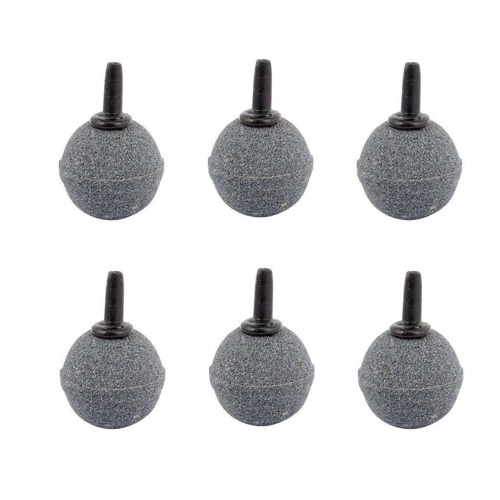 [Australia] - Pawfly 6 PCS Ball Shape 1.2 Inch Air Stone ASR030 Mineral Bubble Diffuser Airstones for Aquarium, Fish Tank, Pump and Hydroponics 