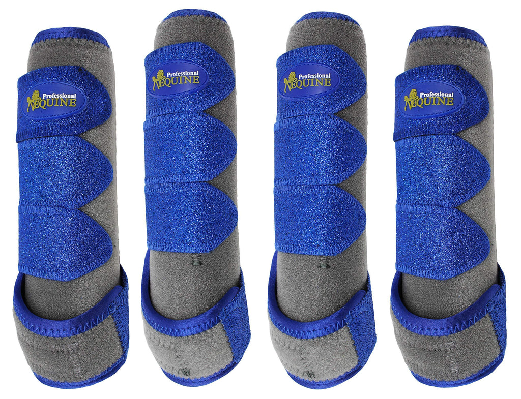 [Australia] - Professional Equine Horse Medium 4pk Sports Medicine Splint Boots Glitter 4130C 