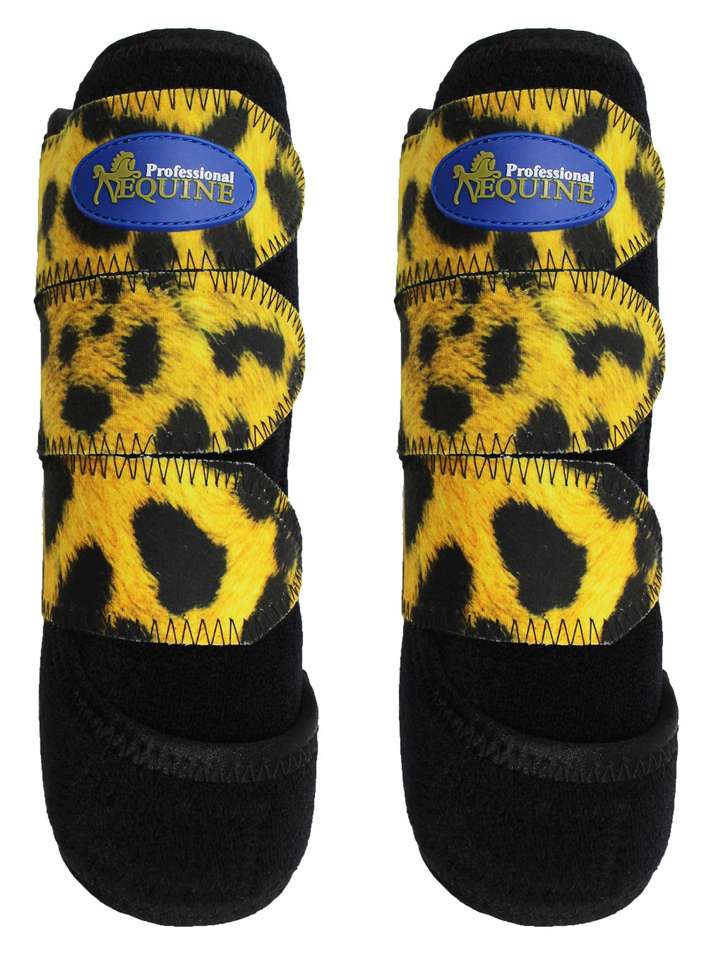 [Australia] - Professional Equine Horse Medium Sports Medicine Splint Boots Leopard 4137A 