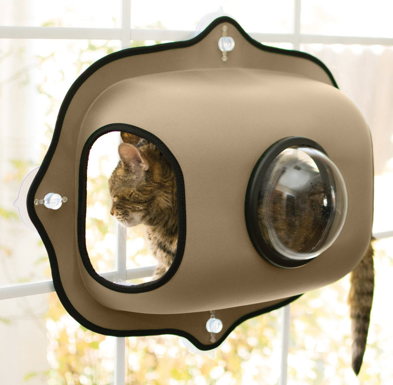 [Australia] - K&H PET PRODUCTS EZ Mount Window Bubble Pod Tan 