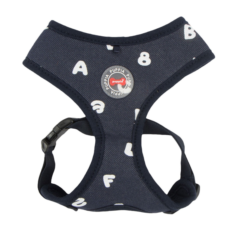 [Australia] - Puppia PARA-HA1532-GY-L Grey Algo Harness A Pet-Vest-Harnesses Navy Medium Puppia Algo Harness A 