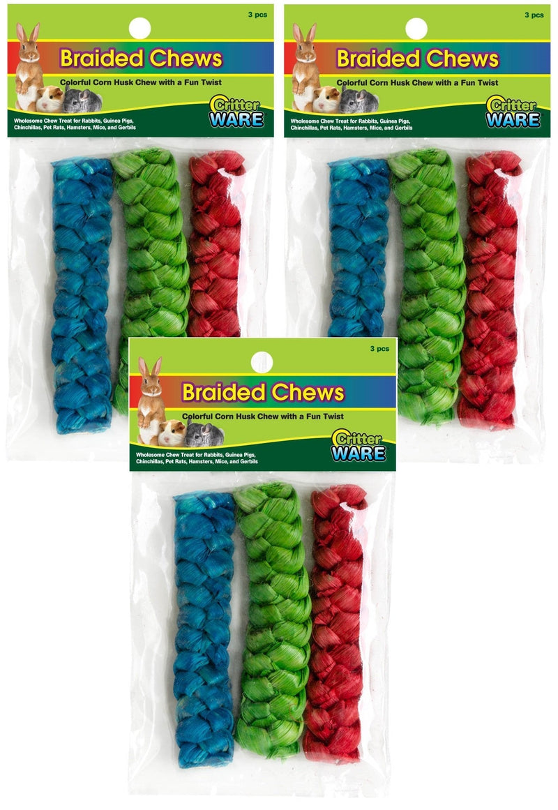 [Australia] - Ware Manufacturing WARE Carnival Crops Large Braided Chews for Small Animals 9 Chews 