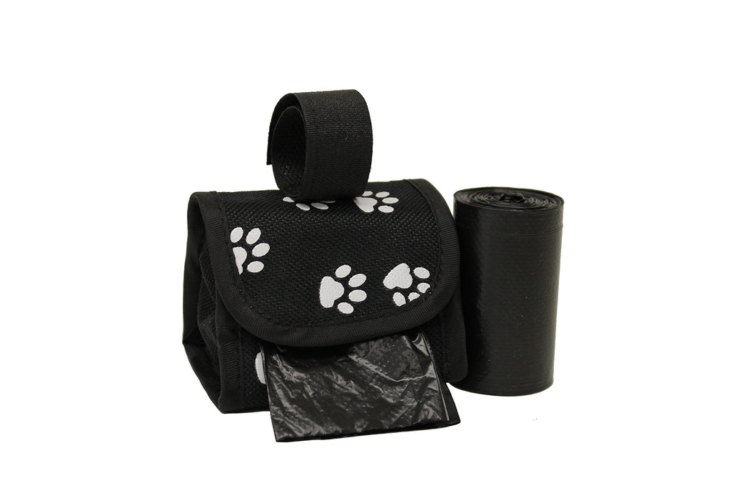 [Australia] - Five Star Pet Purse Style Dispenser with 2 Rolls Made in USA Easy Open Poop Bags Dog Waste Bags White Paw 