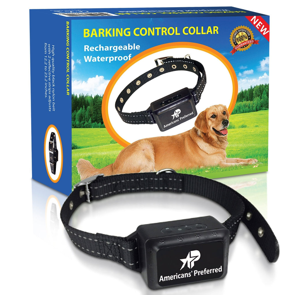 [Australia] - Americans' Preferred Rechargeable and Waterproof Dog Bark Control Collar – Best for Naturally Stopping Excessive Barking – Durable Nylon Belt and Advanced Voice Recognition Technology 