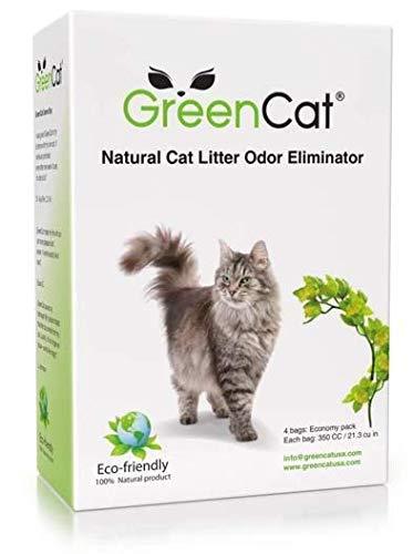 [Australia] - GreenCat Natural Cat Litter Odors Eliminator 1 Pack, 4 Bags (11.8oz. each) 