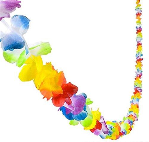 Luau Hawaiian Decorations - 9' Jumbo Flower Lei Garland - PawsPlanet Australia