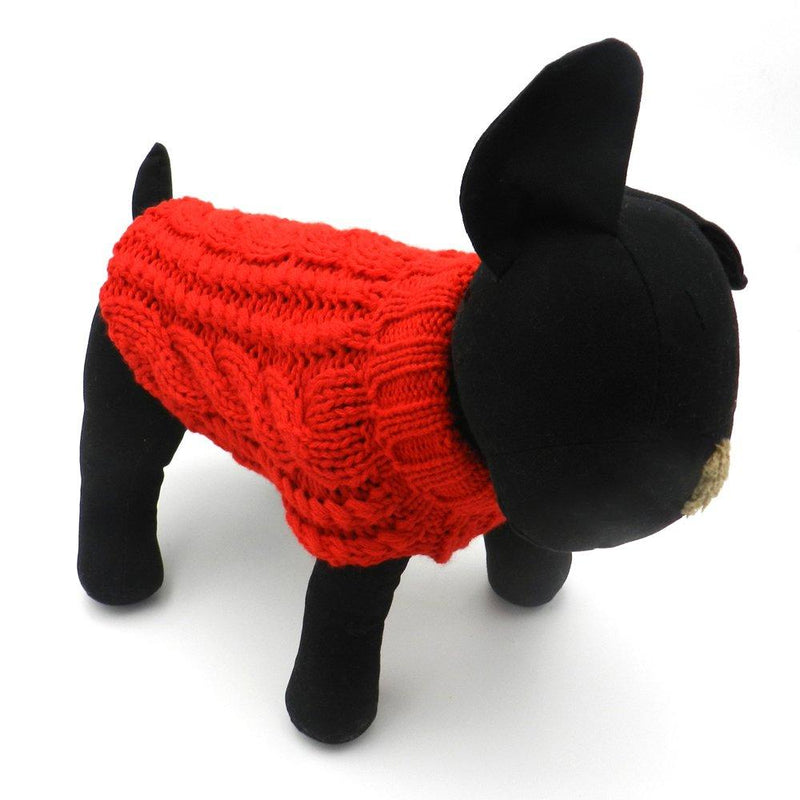 [Australia] - YLucky high Collar pet Handmade Knitwear Dog Sweater S 