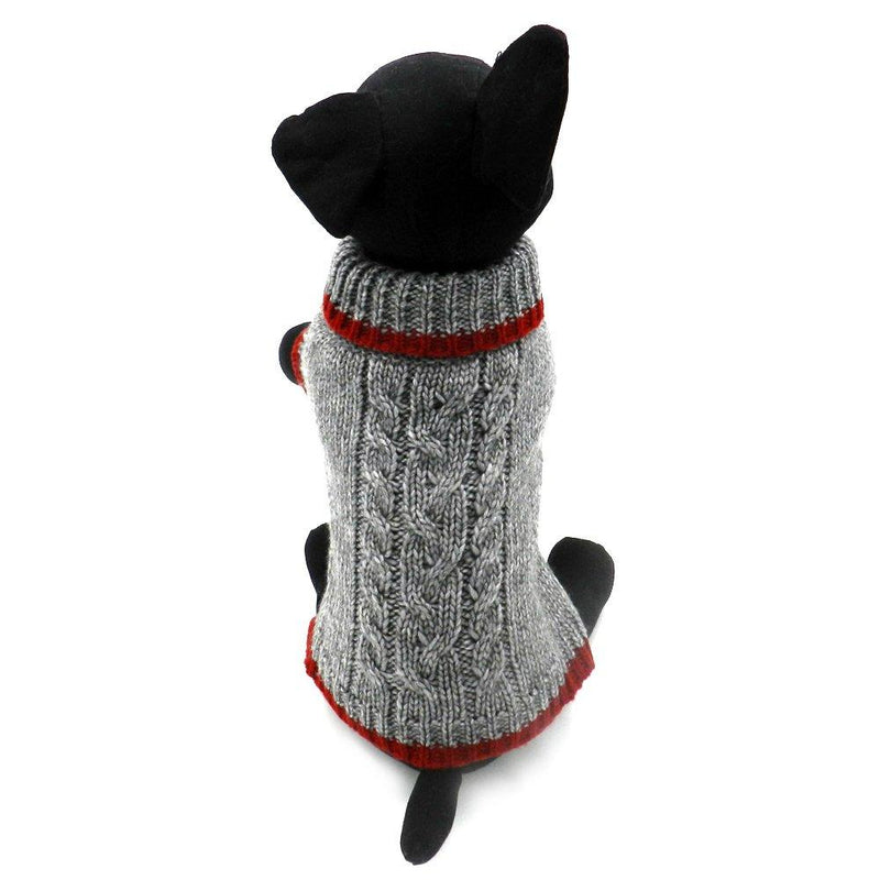 [Australia] - YLucky Cable Knit Dog Sweater for Small to Medium Sized Dogs S 