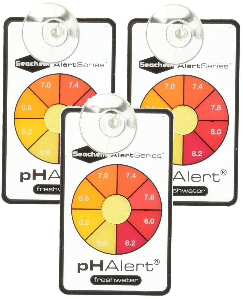 [Australia] - Seachem 3 Pack of pH Alert Devices, Continuously Monitors Freshwater for 3 to 6 Months Each 