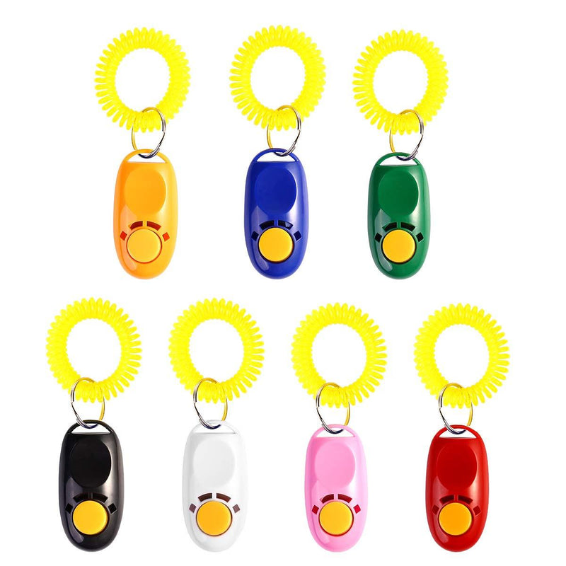 UEETEK Pet Training Clicker with Wrist Strap, Dog Training Clicker Set-A pack of 7 - PawsPlanet Australia