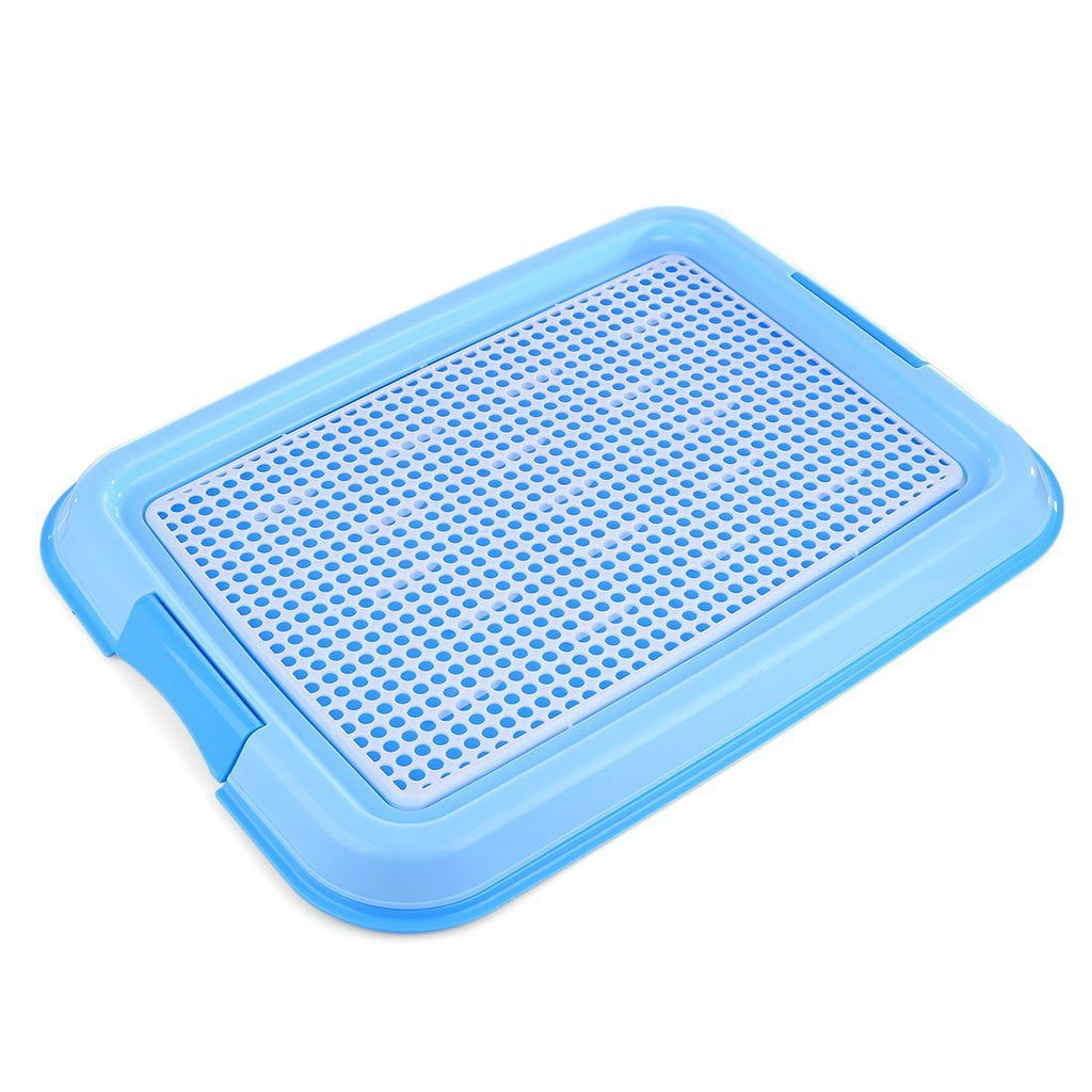 [Australia] - Petforu Dog Training Trays, Pet Toilet Training Pad Holder [Blue + White] 