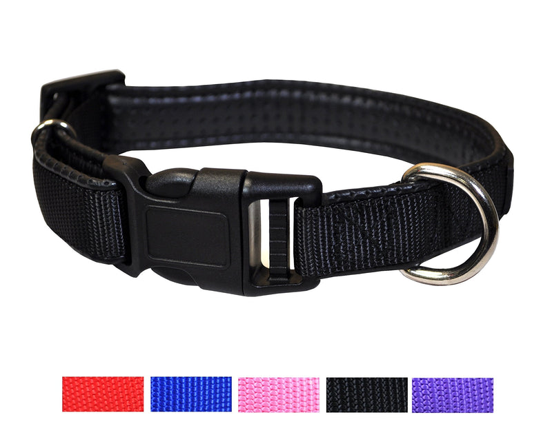 [Australia] - Downtown Pet Supply Plastic Quick Release Dog and Puppy Collar (Black, Small) 