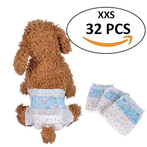 [Australia] - Bailuoni Disposable Dog Diaper Pet Diaper Female for Teddy Bichon Frise Poodle Pet Dog XX-Small 