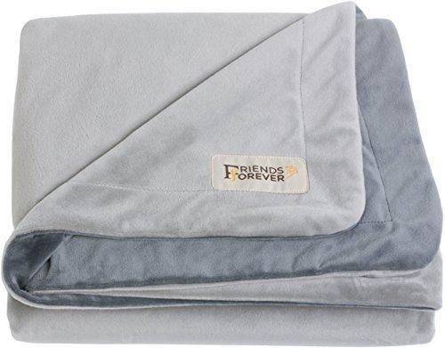 [Australia] - Friends Forever Deluxe Dog Blanket/Throw - 100% Pure Crystal Velvet, Soft Warm Fleece Pet Blanket for Dogs Cats Bed Couch Crate Kennel Car Trunk Large 