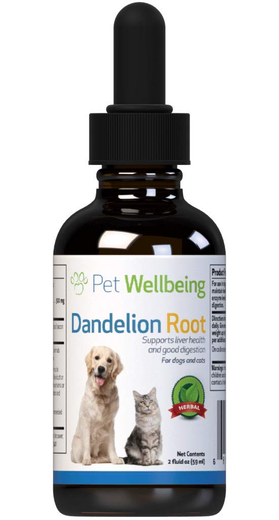 Pet Wellbeing - Dandelion Root for Cats - All Natural Liver, Digestive, and Cardiovascular Support for Felines- 2oz (59ml) - PawsPlanet Australia