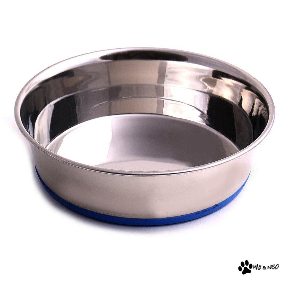 [Australia] - Max and Neo Heavyweight Non-Skid Rubber Bottom Stainless Steel Dog Bowl Small 