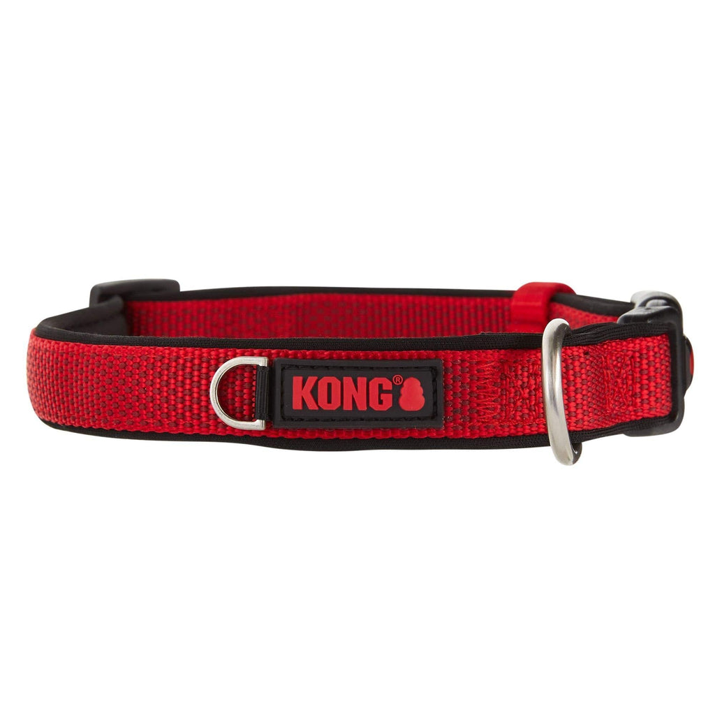 [Australia] - KONG Comfort Neoprene Padded Dog Collar Offered by Barker Brands Inc. Large Red 