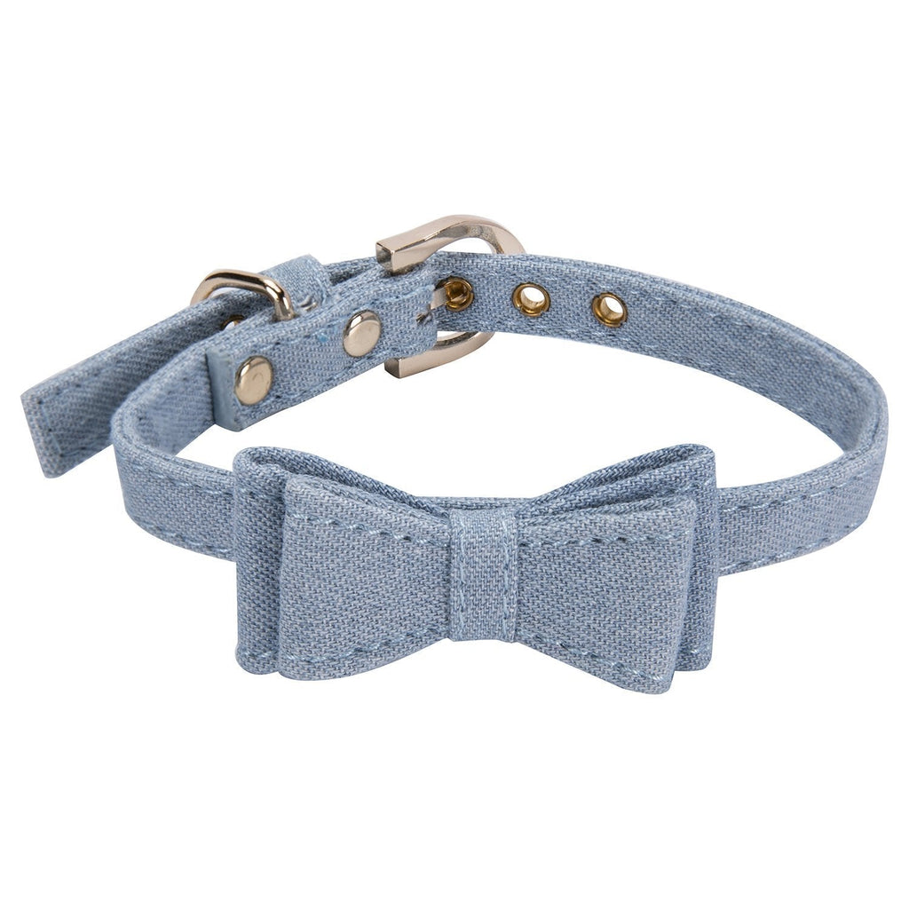 [Australia] - StrawberryEC Collar for Small Dogs and Cats Cute Bowtie Dog Collar for Girls and Boys Classic Bow 