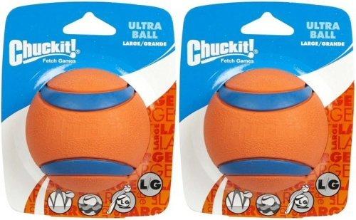 [Australia] - Chuckit Ball Ultra Ball Large (Set of 2), Dog Fetch Toy 