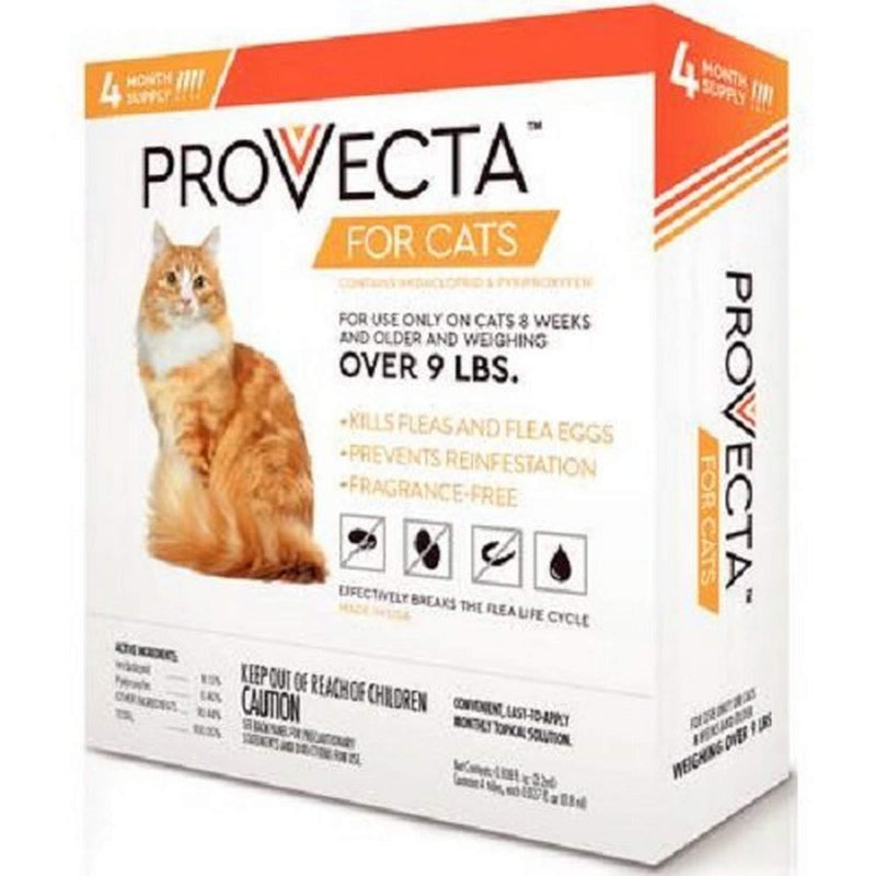 Provecta 4 Doses for Cats, Small/Over 9 lb - PawsPlanet Australia