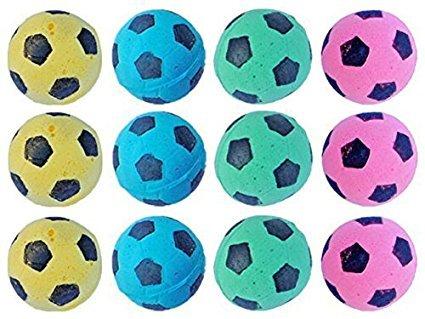 [Australia] - SHUYUE Foam Soccer Balls Cat Toys 12pcs 