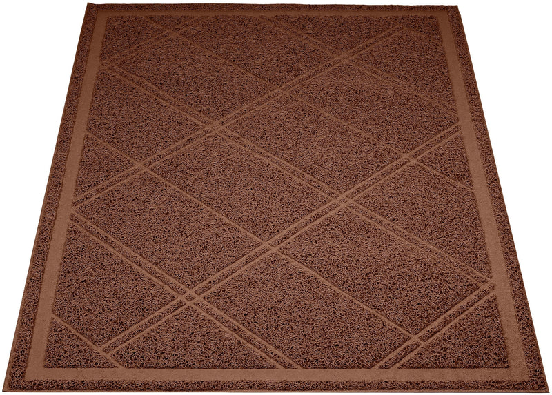 Amazon Basics Less-Mess Cat Litter Box Mat Brown - PawsPlanet Australia