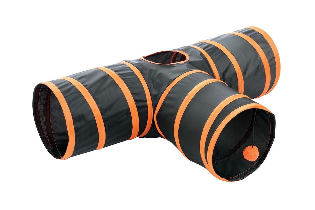 [Australia] - Kitty Fun Tunnel; Collapsible/Portable 3-way Cat Tunnel with Hanging Ball for Cats, Kittens, Rabbits 