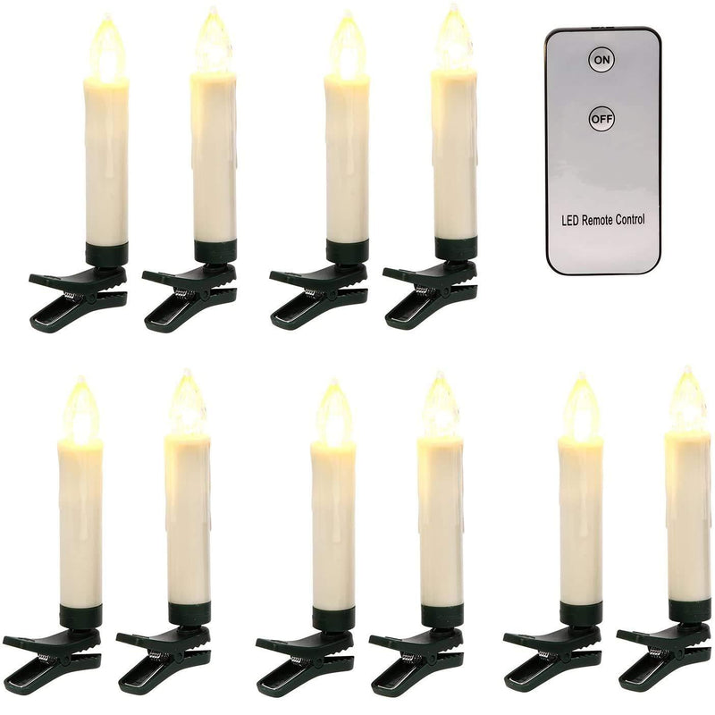 The Gerson Companies Infrared Remote Control LED Candles Set of 10 4 Inch New - PawsPlanet Australia