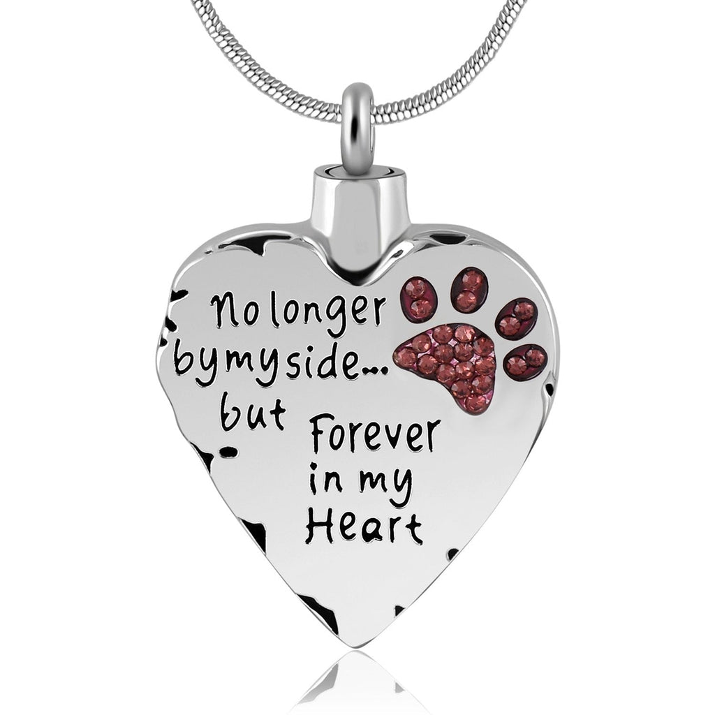 Unisex No Longer by My Side But Forever in My Heart Dad&Mom Cremation Ashes Urn Pendant Necklace 3,Pet - PawsPlanet Australia