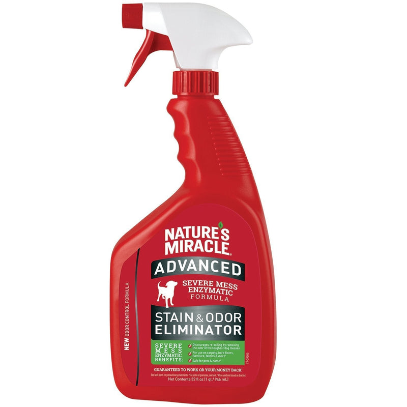 [Australia] - Nature’s Miracle Advanced Stain and Odor Eliminator Dog, for Severe Dog Messes 32 Oz Spray Updated Formula 