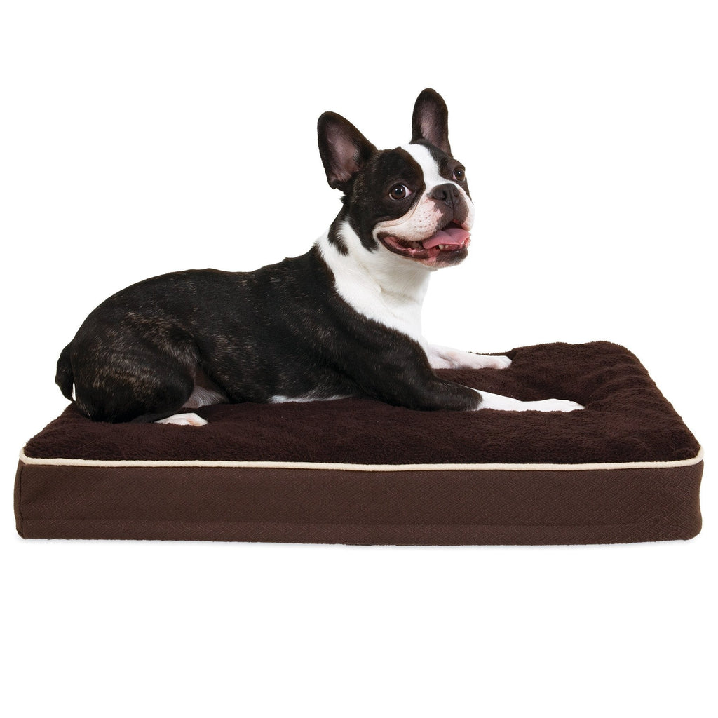 [Australia] - Aspen Pet Orthopedic Dog Bed 18 X 28 X 3.5 Brown 