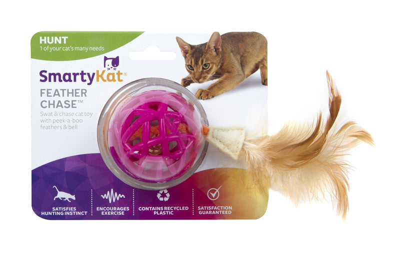 [Australia] - SmartyKat Catnip and Feather Cat Toys Feather Chase 