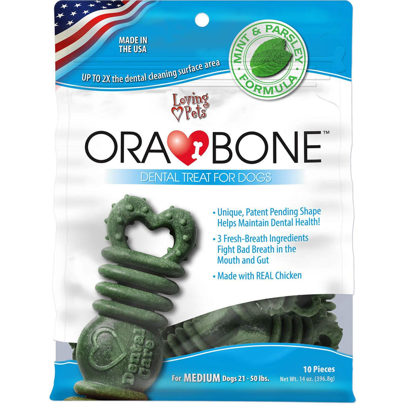 Loving Pets Orabone Dental Treat for Dogs Medium/14 oz - PawsPlanet Australia