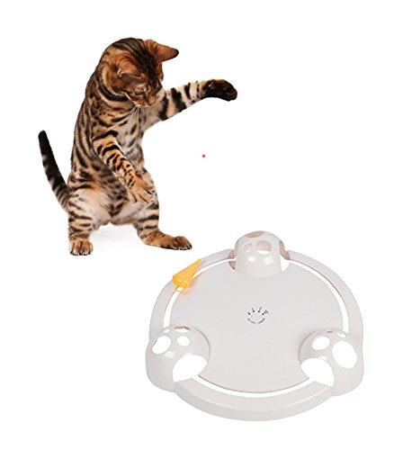 [Australia] - Trademark Innovations 12.5" Diameter Interactive Cat Teaser Toy 