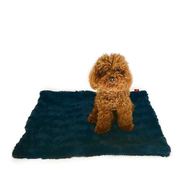 [Australia] - The Dog Squad Bella Minkie Binkie Blanket, Small/20" x 30", Navy Blue 