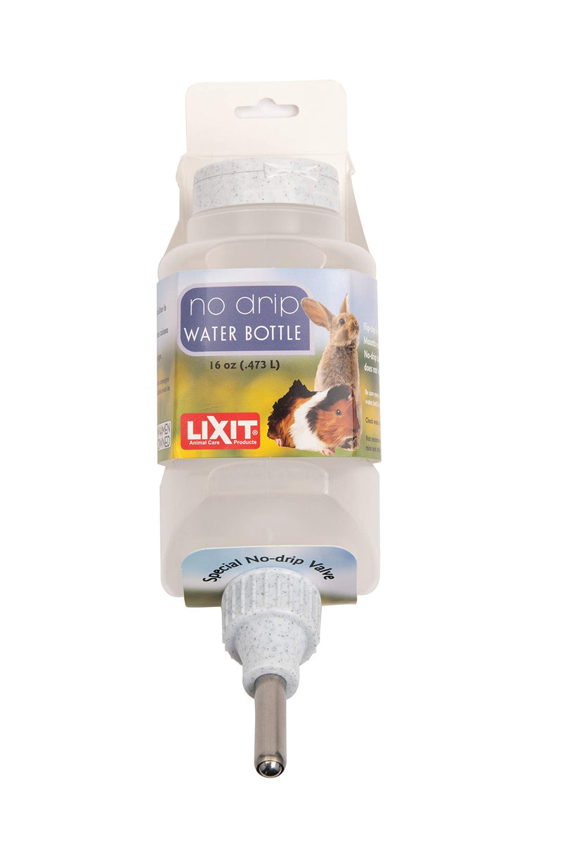 Lixit Top Fill No Drip Water Bottles for Rabbits, Ferrets, Hamsters, Guinea Pigs, Rats, Chinchillas and Other Small Animals 16oz Clear - PawsPlanet Australia