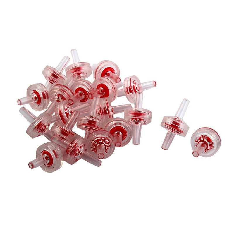 [Australia] - uxcell Plastic Aquarium Fish Tank Air Pump Non-Return One Way Check Valves 20pcs Red Clear 