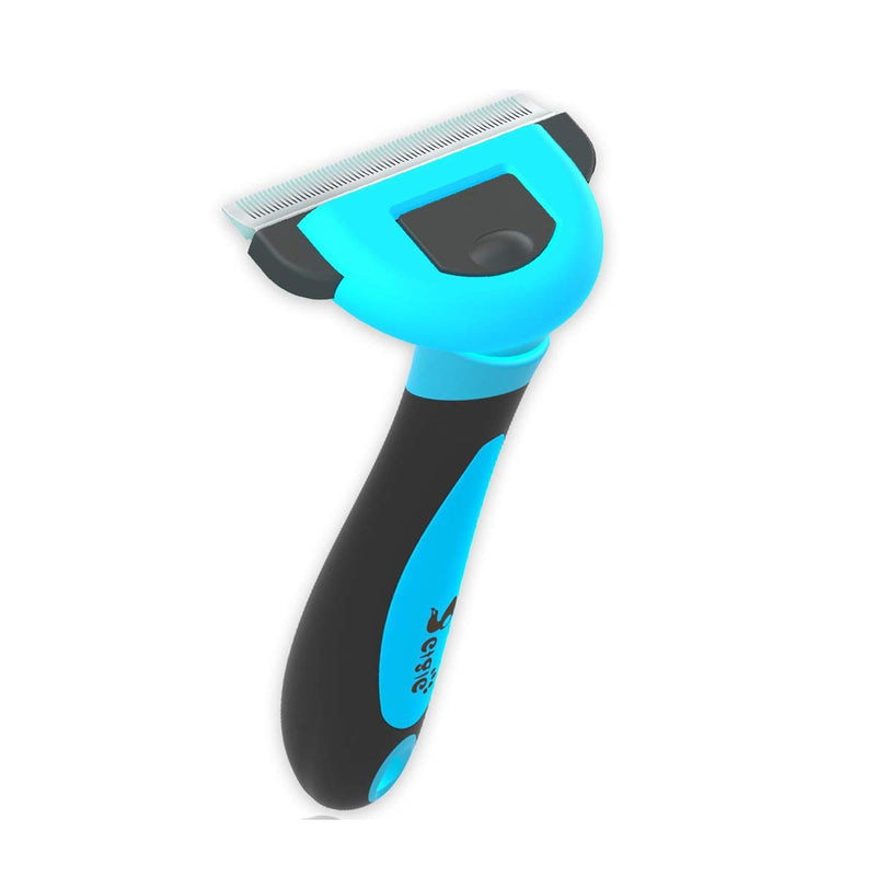 petgle Cat Brush &Cat Comb for Shedding,Pet Deshedding Brush for Cat and Small Dog Reduces Loose Undercoat by 95% Cat Grooming Brush and Deshedding Tools for Long Hair and Short Hair 2.5inch Blue - PawsPlanet Australia