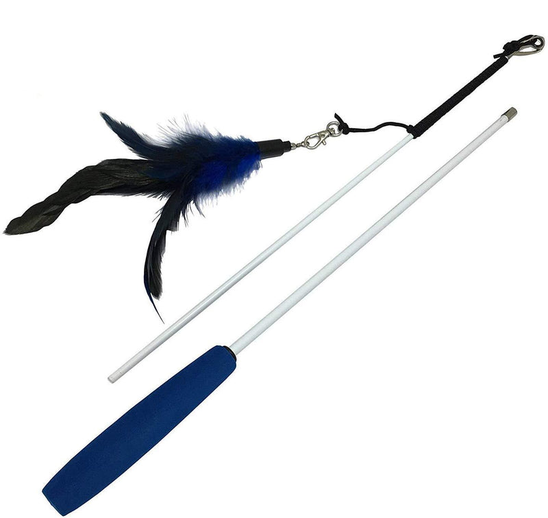 [Australia] - Pet Fit For Life Feather Teaser and Exerciser for Cat and Kitten - Cat Toy Interactive Cat Wand 