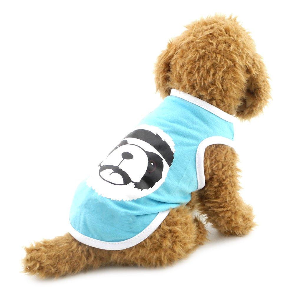 [Australia] - SMALLLEE_LUCKY_STORE YP0148-Black-2XL Pet Shirts, XX-Large, Black Blue X-Small 