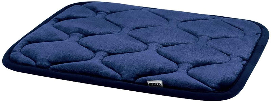 Hero Dog Dog Bed Mat Crate Pad Anti Slip Mattress Washable for Large Medium Small Pets Sleeping 21 Inch Dark Blue - PawsPlanet Australia