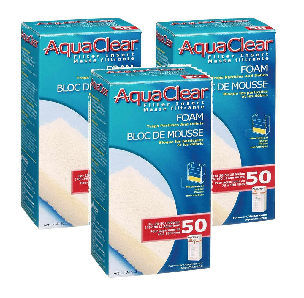 [Australia] - (3 Pack) AquaClear 50 Foam Filter 