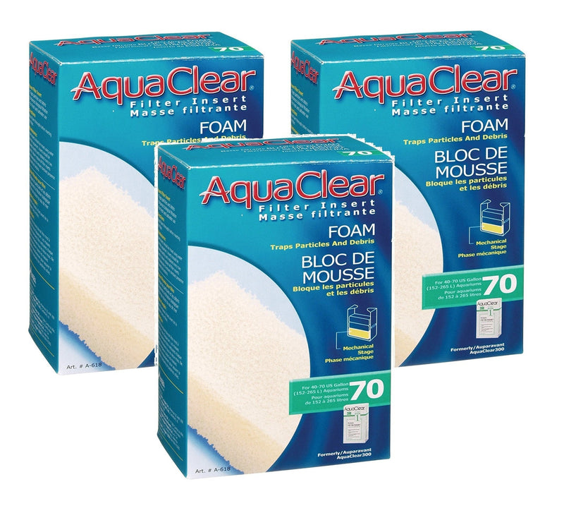 [Australia] - (3 Pack) AquaClear 70 Foam Filter 