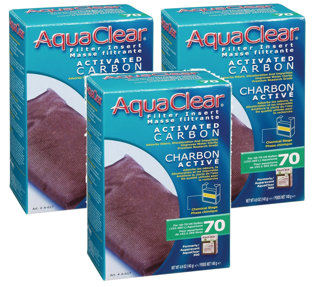 [Australia] - (3 Pack) AquaClear 70 Activated Carbon, 4.9 Ounce 