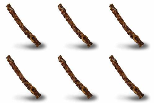 [Australia] - ValueBull USA Braided Bully Stick Dog Chews, 8 Inch Thick, Odor-Free, 6 Count 
