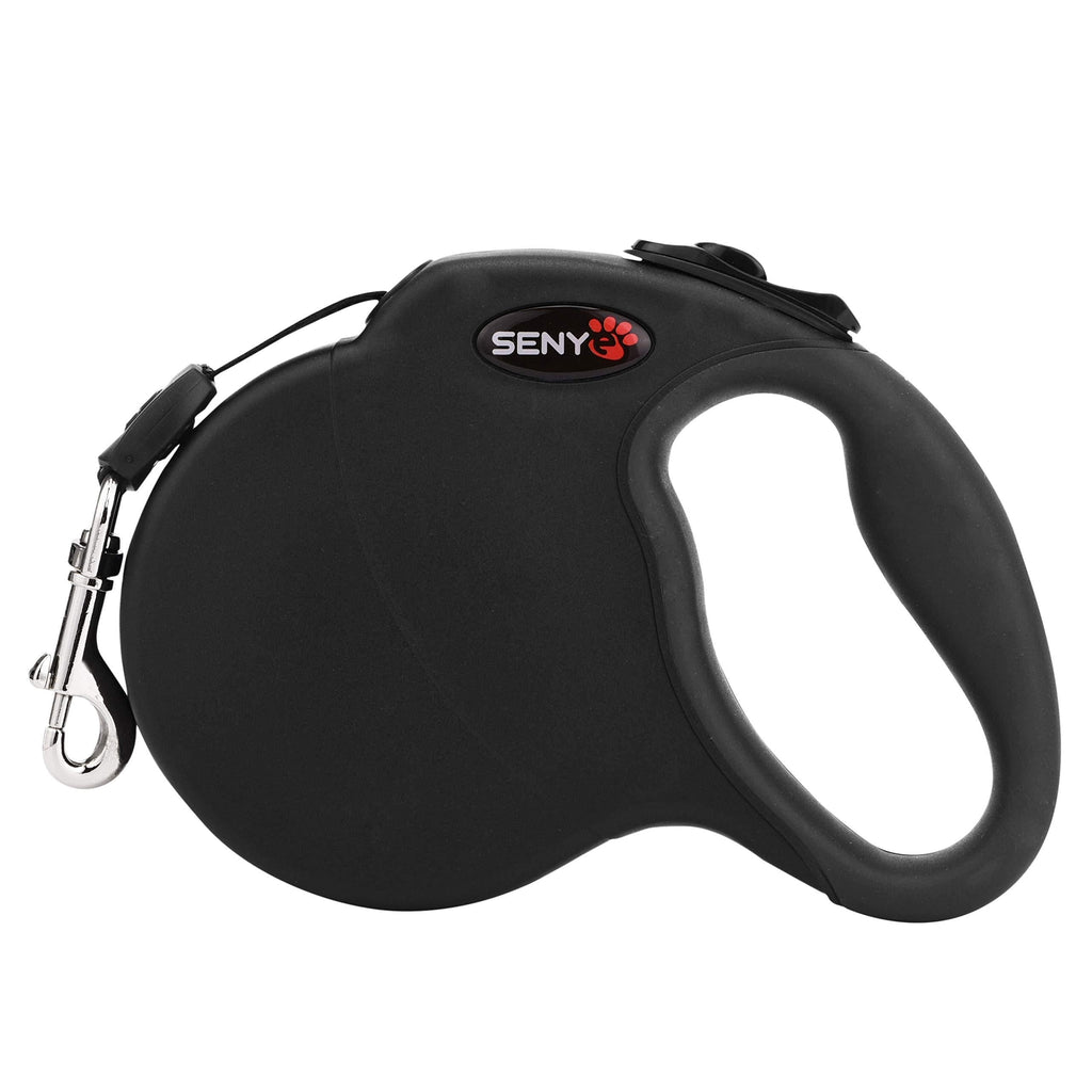 [Australia] - SENYE Retractable Dog Leash,16ft Dog Traction Rope for Large Medium Small Dogs,Break & Lock System Black 