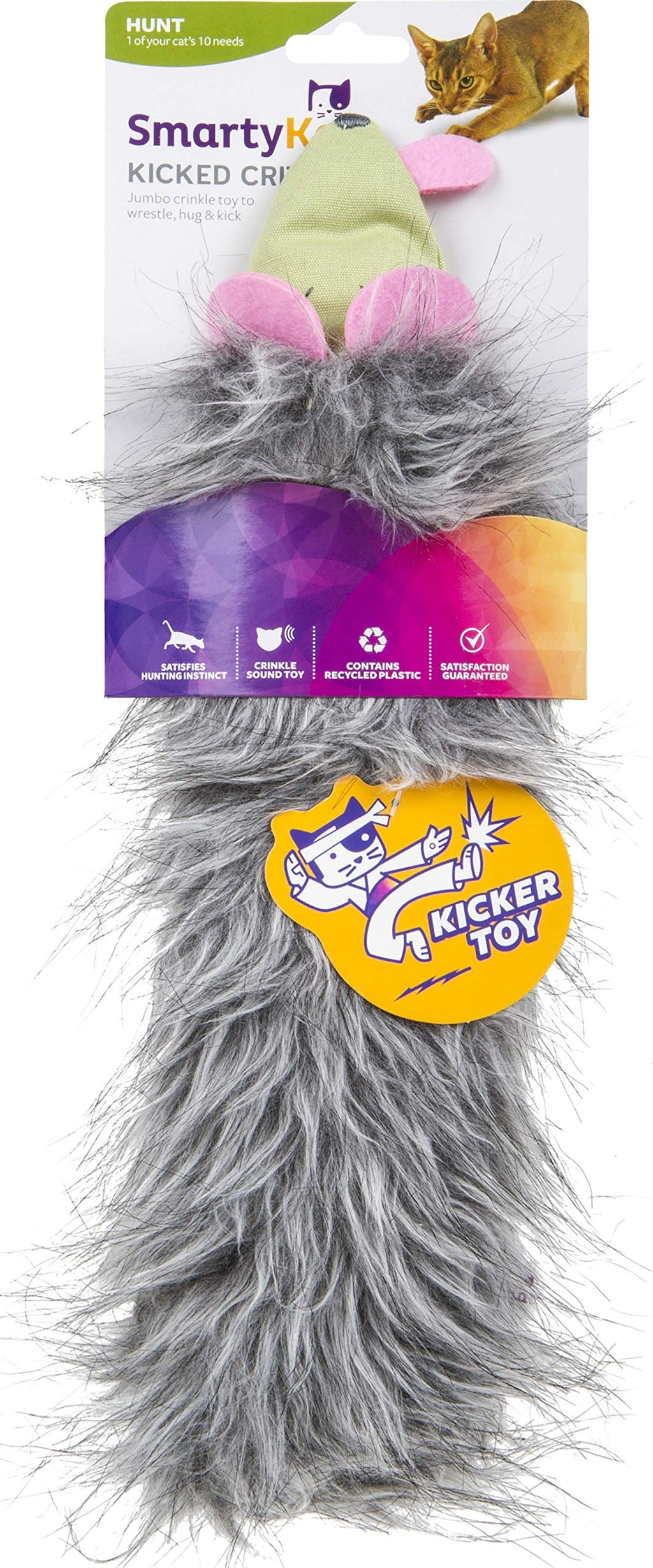 [Australia] - SmartyKat Kicked Critter Kicker Plush Cat Toy 