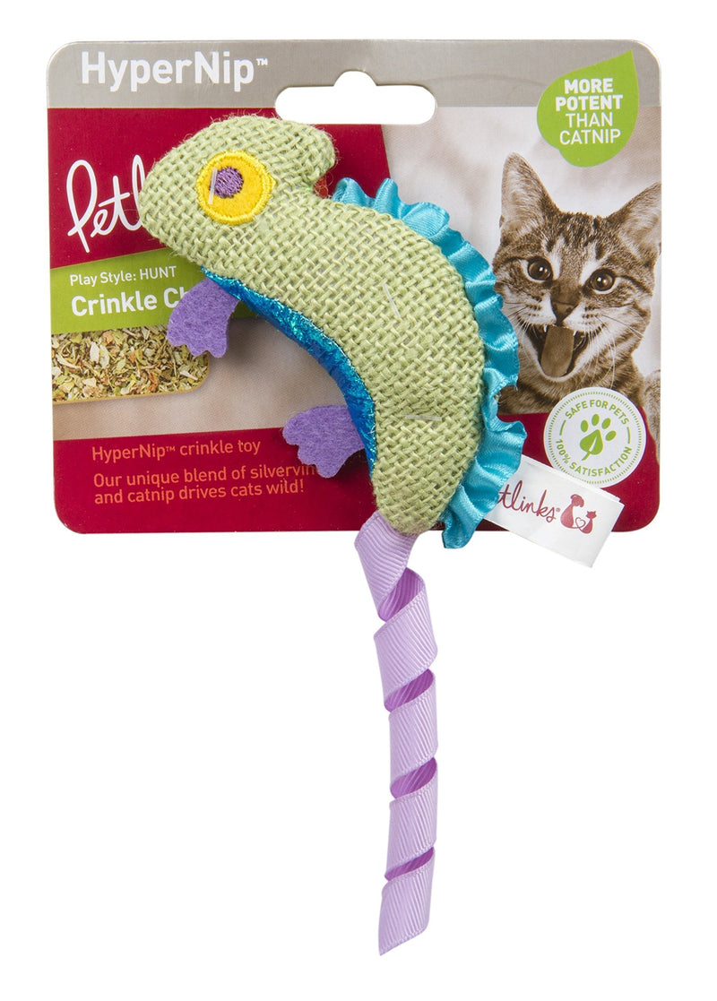 [Australia] - Petlinks HappyNip Catnip Cat Toys with Exciting Silvervine and Catnip Crinkle Chameleon 